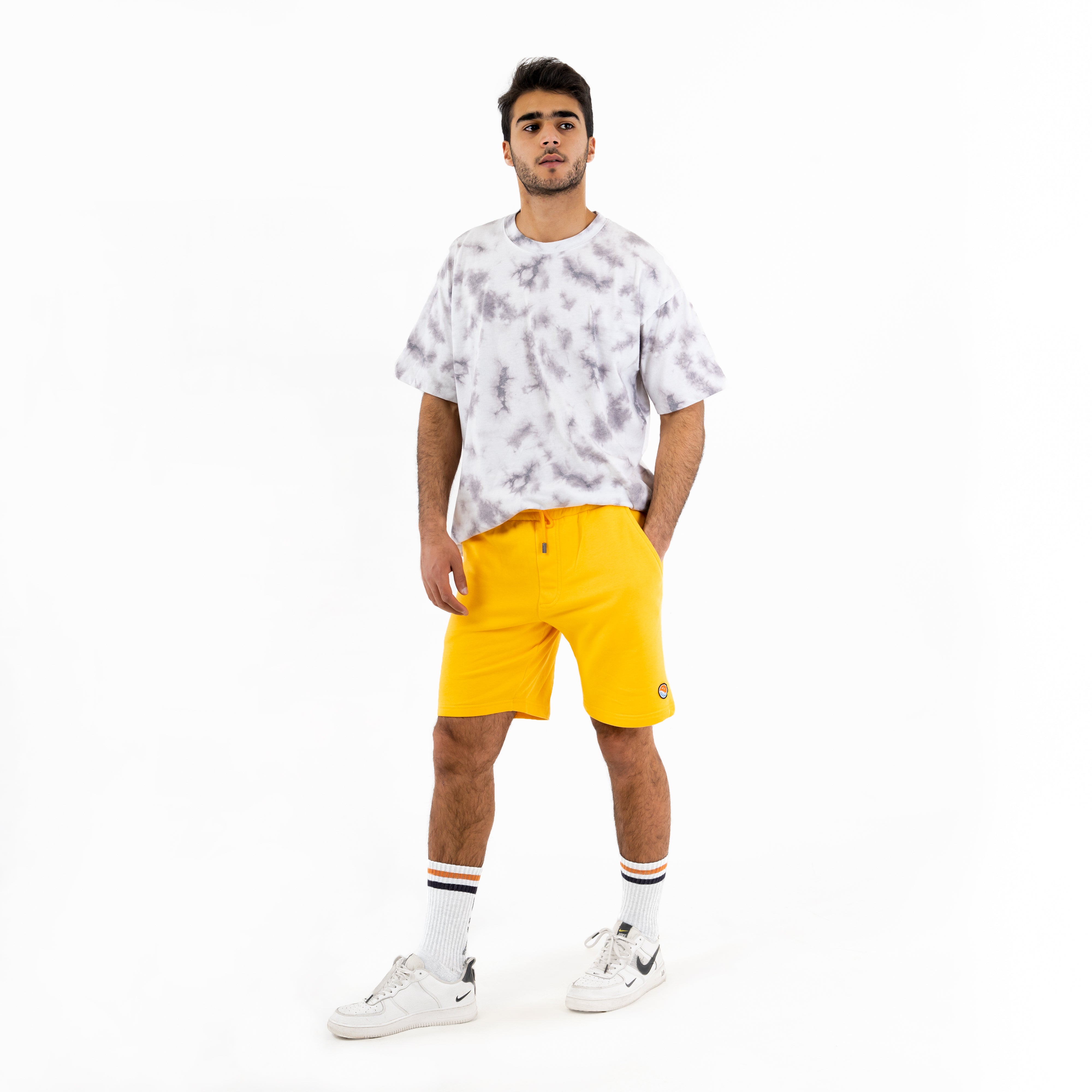 Mustard Cotton Shorts