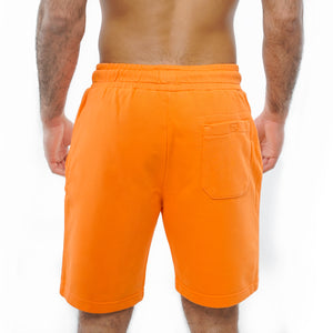 Orange Cotton Shorts