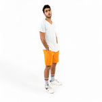 Load image into Gallery viewer, Orange Cotton Shorts
